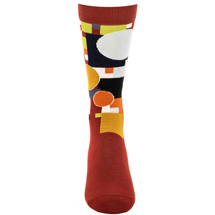 Alternate Image 2 for Frank Lloyd Wright Coonley Playhouse Men's Socks